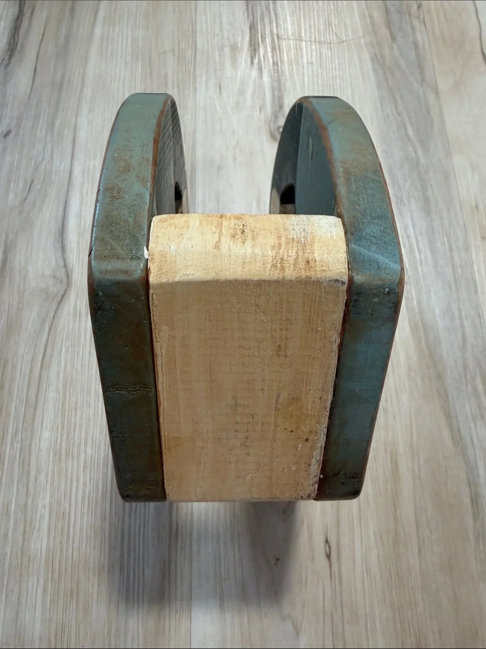 Hand Carved Wooden Duck Napkin Holder Rustic Folk Art Waterfowl Kitchen Table
